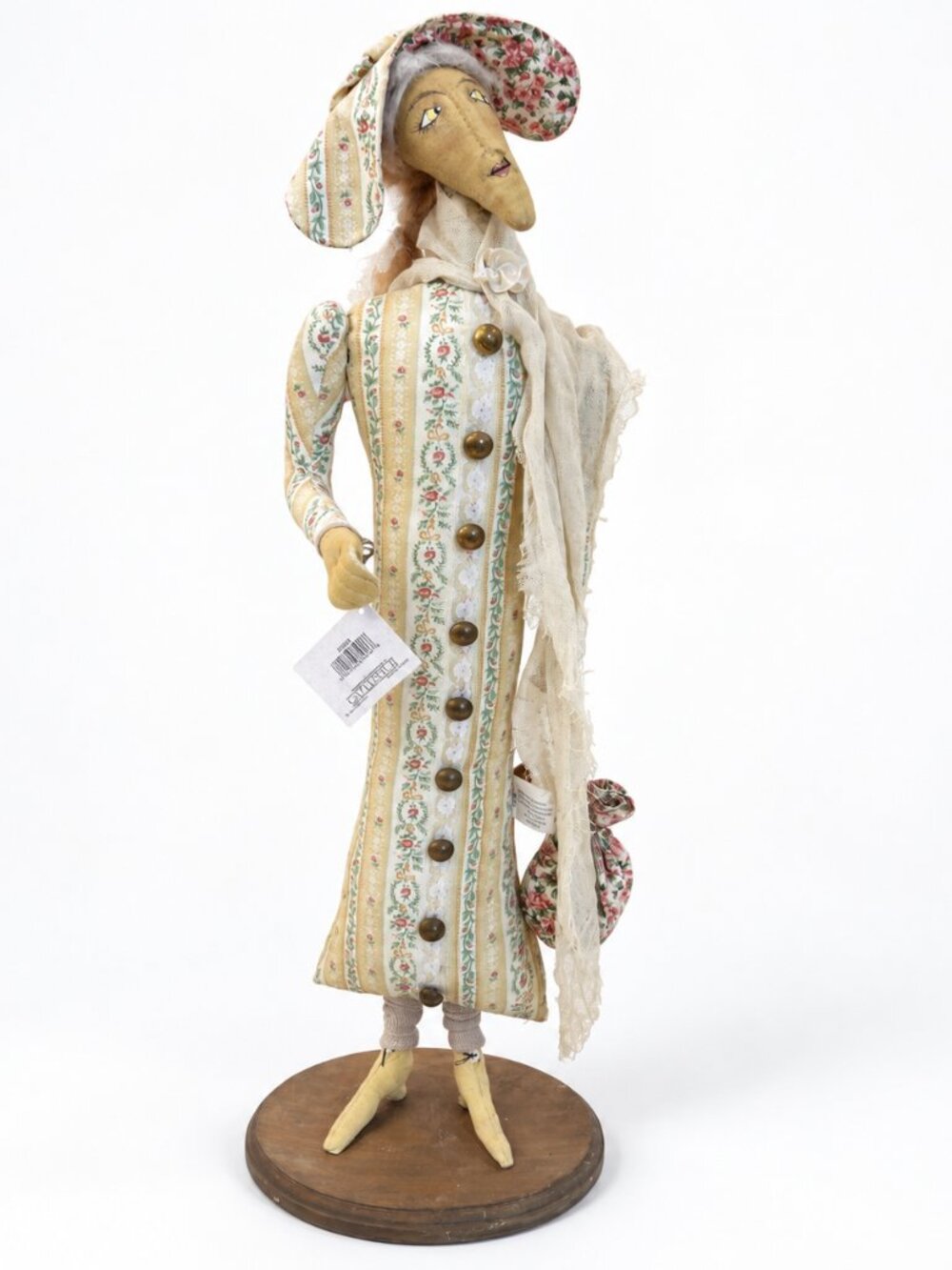 Joe Spencer Gathered Traditions Cecilia Folk Art Doll Large Cottagecore Decor